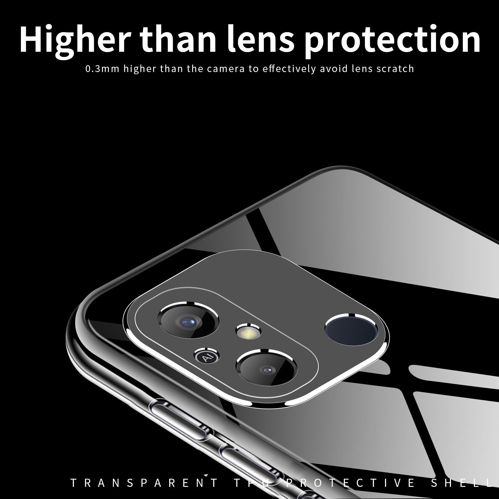 MOFI TPU Transparent Phone Case for Xiaomi Redmi 12C 4G Cellphone Back Protector Cover MOFI TPU Transparent Phone Case for Xiaomi Redmi 12C 4G Cellphone Back Protector Cover